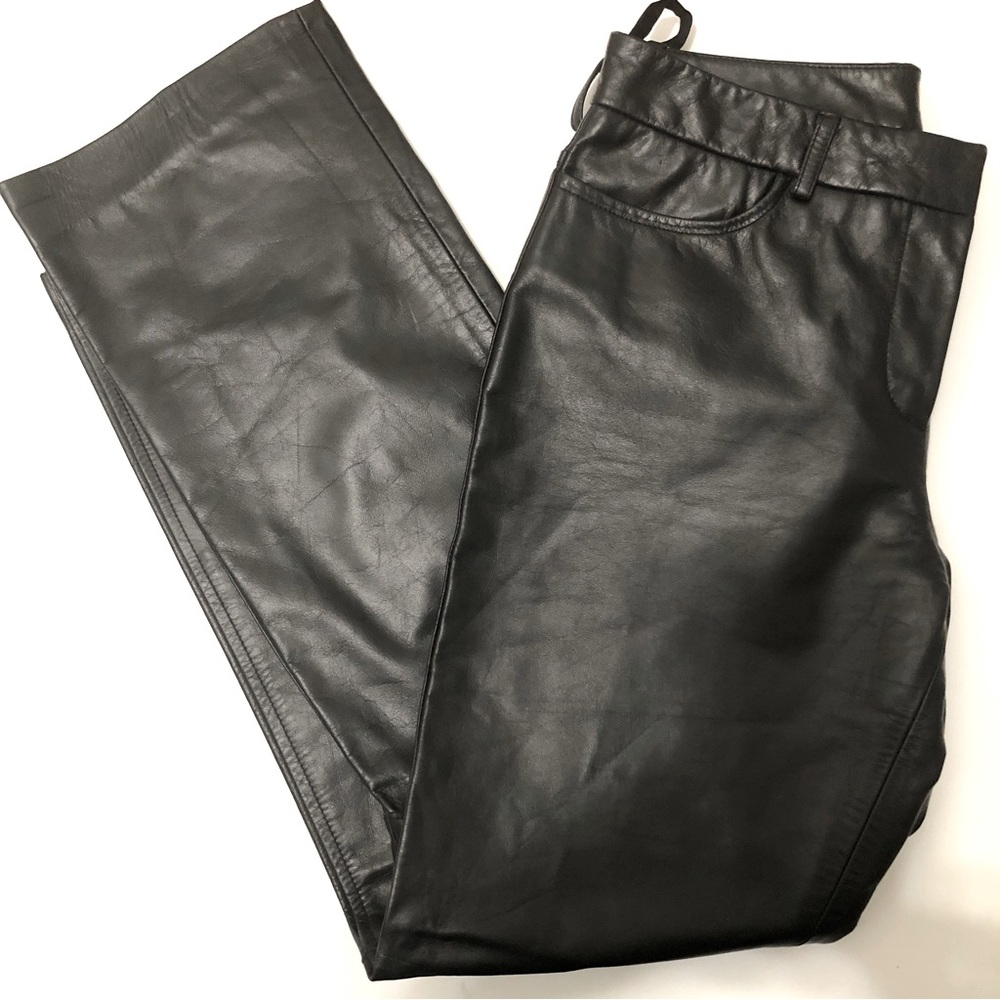 EXPRESS Women Leather Boot Cut Pants